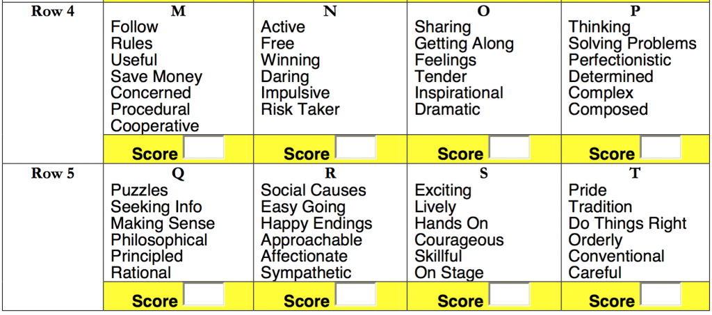 True Colors Personality Test For Students Pdf