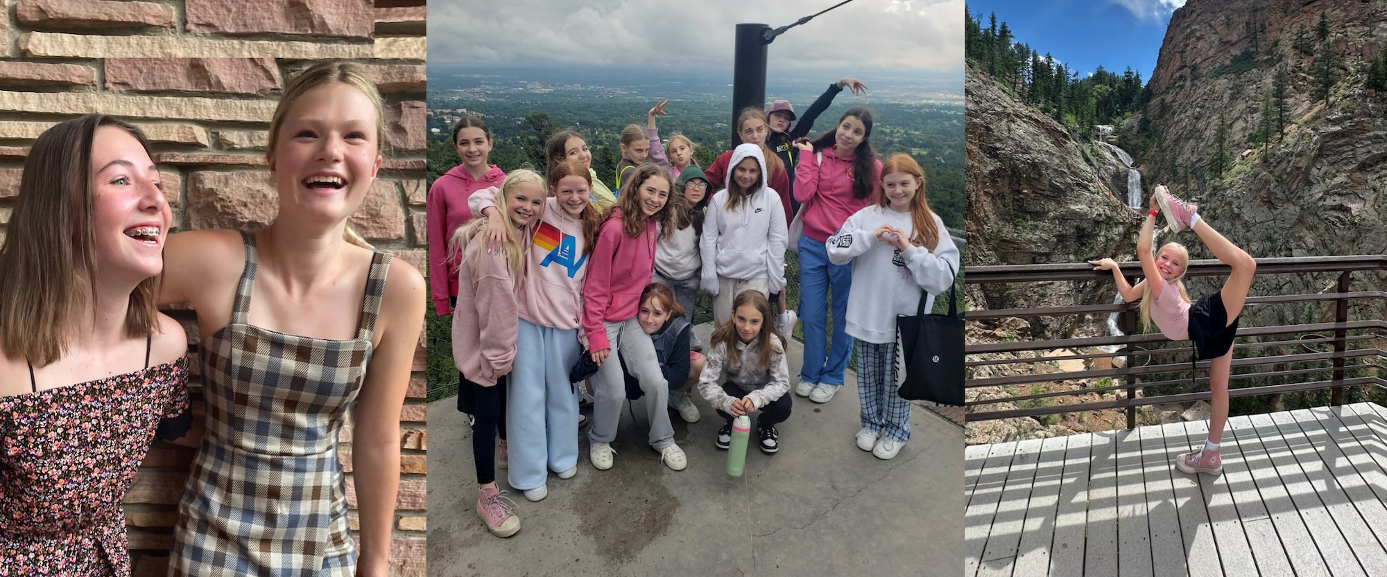 Girls at ADTC's Colorado dance camp in the Rocky Mountains